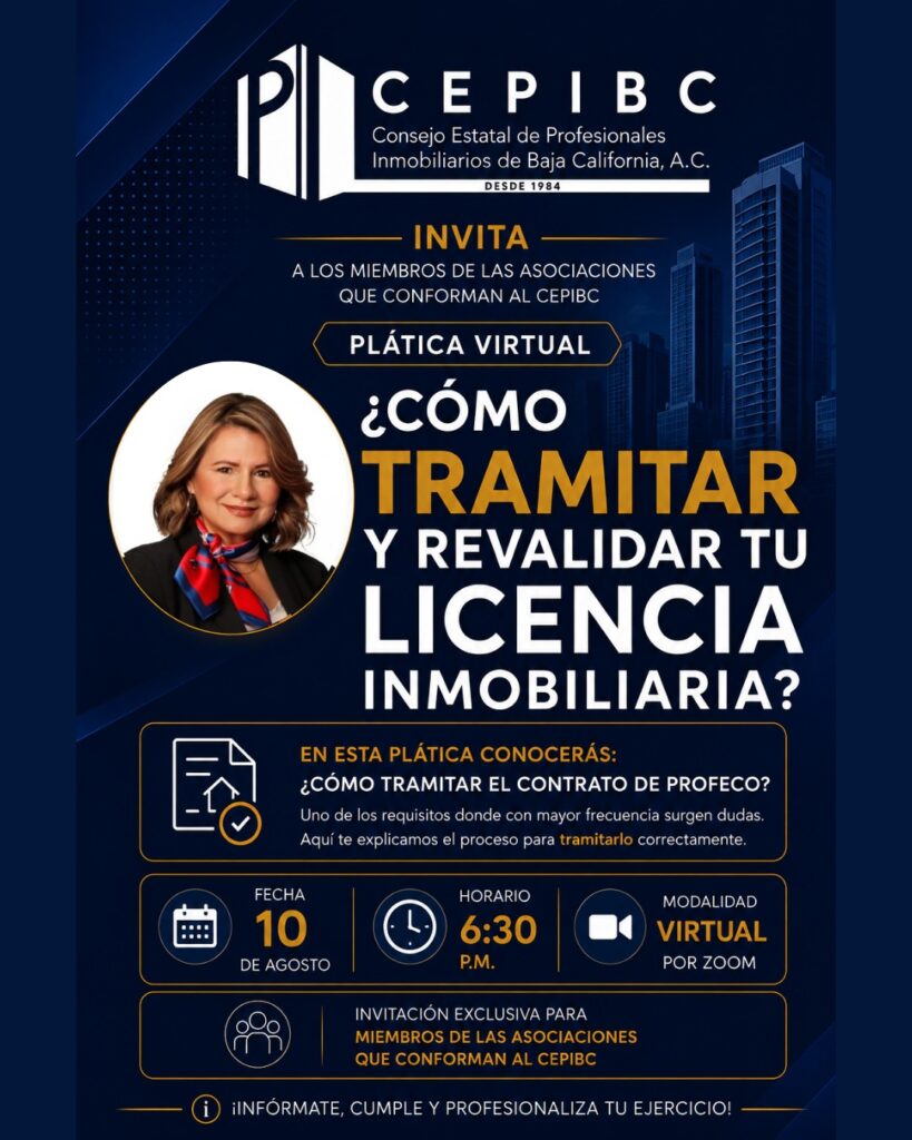 CEPIBC fortalece la profesionalización del sector con plática sobre Licencia Inmobiliaria