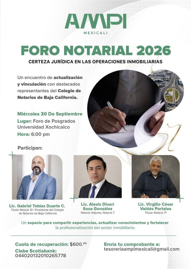 Foro Notarial 2026: Certeza Jurídica en las Operaciones Inmobiliarias