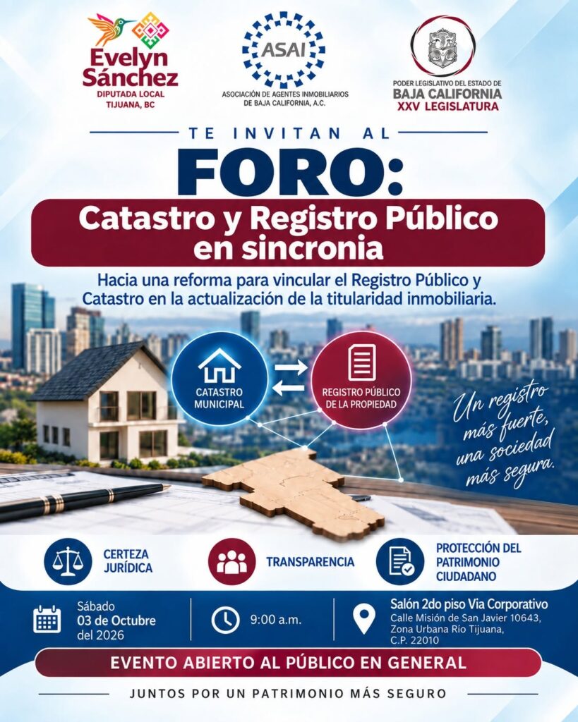 INVITACIÓN | FORO: Catastro y Registro Público en Sincronía